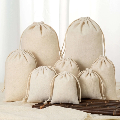 Logotipo personalizado Eco-friendly Luxury Soft Bag de algodão para organização de jóias duráveis