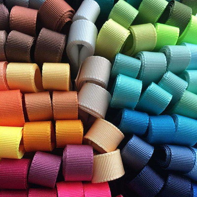 6mm-40mm 196 opções de cores personalizadas faixa de poliéster grosso em tecido de cetim
