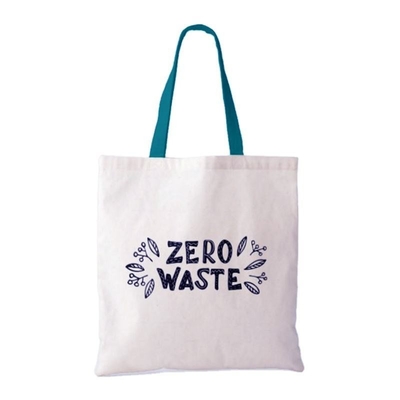 Saco de algodão reciclável feito de algodão reutilizável sustentável