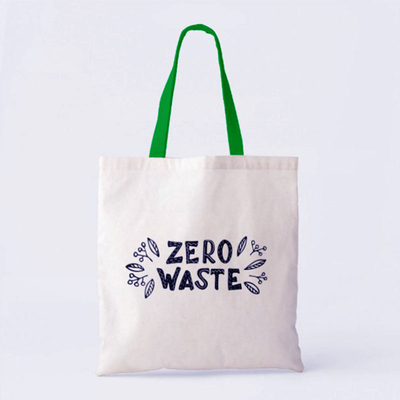 Saco de algodão reciclável feito de algodão reutilizável sustentável