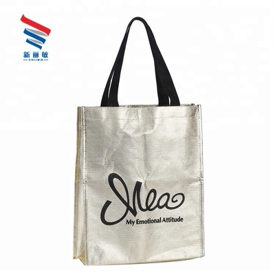 Saco de tecido não tecido com canto redondo e impressão de logotipo personalizado