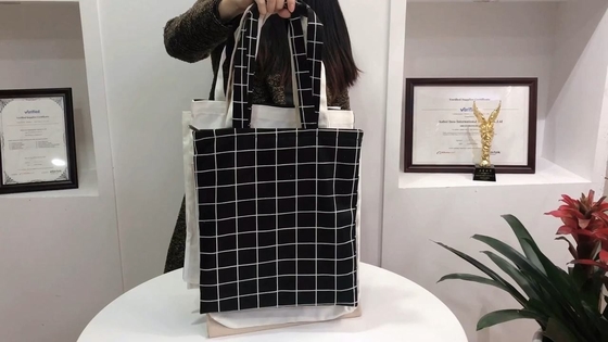 Saco de compras personalizado de tecido ecológico para acessórios de moda recicláveis