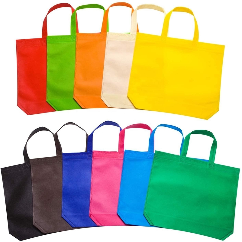 Sacos de compras portáteis não tecidos recicláveis custom make logotipo impresso