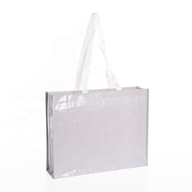 Saco de compras de tecido de PP reutilizável para compras de negócios Impressão personalizada e ecológico