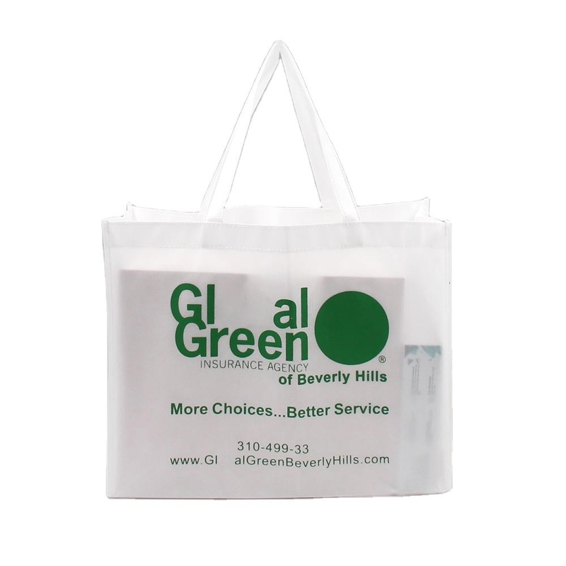 Pedido personalizado Tecido não tecido Eco-friendly Logotipo Saco de compras para promoção de exposições