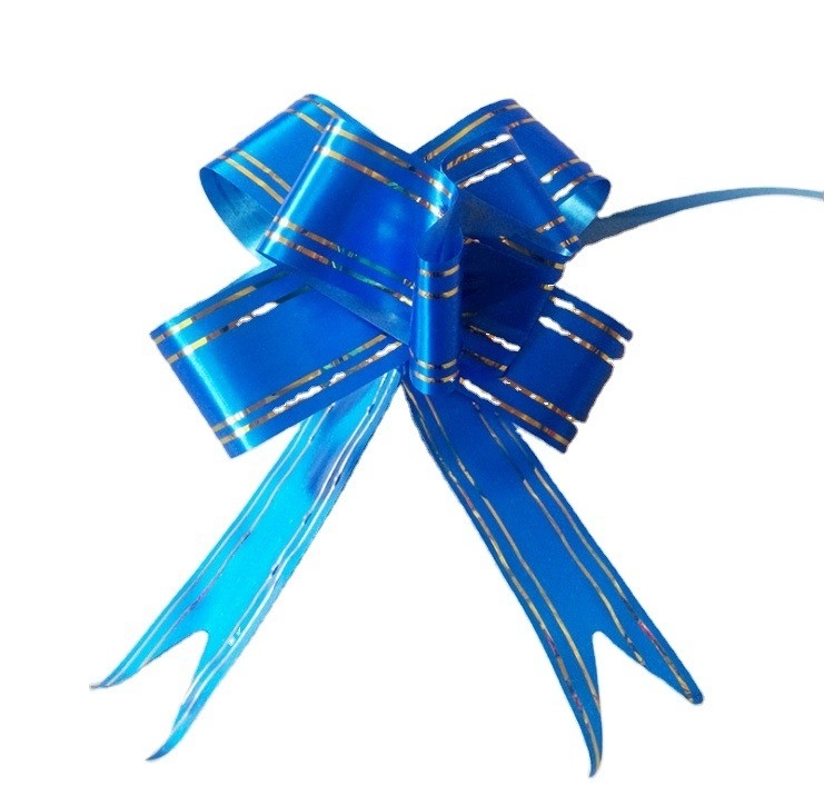 PP Pull String Ribbon Arco de carro de casamento para embalagens de presentes de Natal em vários tamanhos