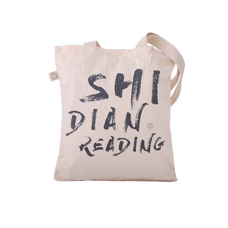 Compras feitas de bolsas de toque de lona personalizadas com materiais ecológicos e logotipos impressos